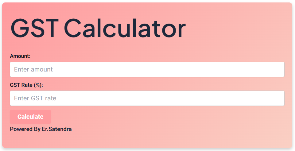 GST Calculator