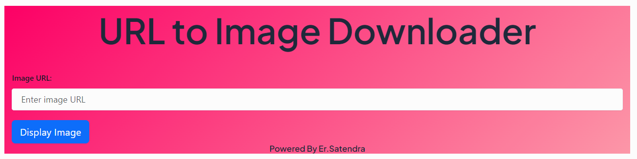 URL to Image Downloader