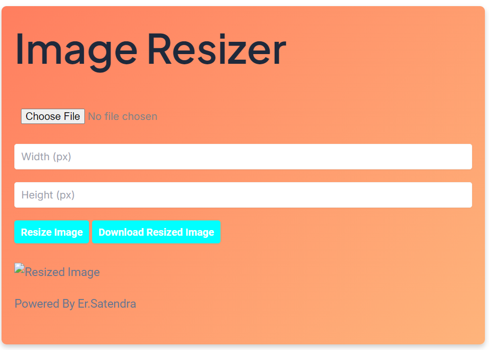 Free Image Resizer