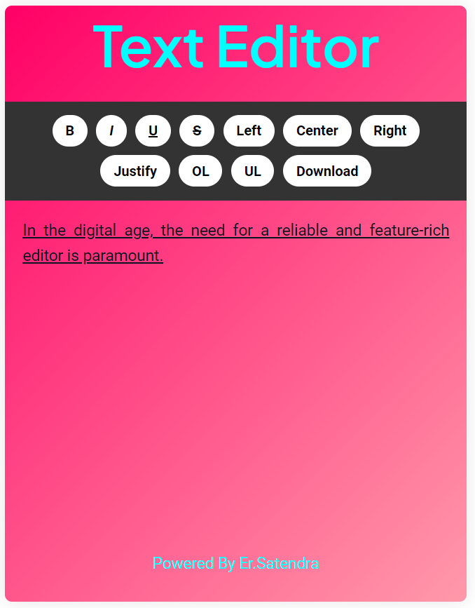 Free Text Editor