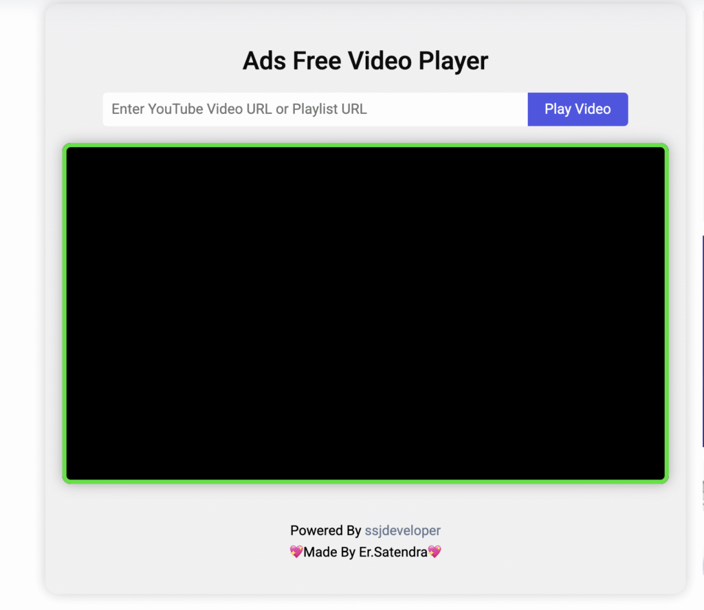 Ads Free Video Player